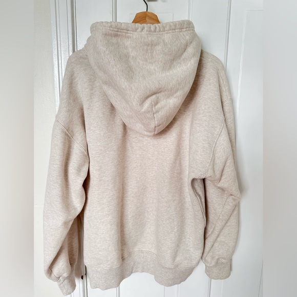 Aritzia Terry Fleece Boyfriend Hoodie in Oatmeal - Picture 7 of 7